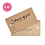 10x Zawieszka / metka papierowa / "Zrobione ręcznie" / instrukcja prania / 50 x 90 mm PL / 034595
