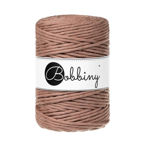 Sznurek skręcany bawełniany Bobbiny Macrame Cord / Mocha Mousse / 5mm / 100m
