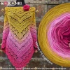 Autorka chusty: CrocheT Tailoring; wzór Firletka od Pomysłowa Manufaktura; Szydełko: 3,25 mm; Wymiary chusty: 86 cm x 193 cm