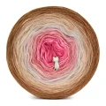 KOKONEK_Merino 789 Special thing - Karmel melanż/ciepły beż/jasny beż/morela/bajeczny róż / 3 nitki / 1200 m / 255 g - GOTOWY