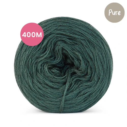 KOKONEK_Pure Light Mono jeden kolor - jodła, 3 nitki, 400 m, 75 g - GOTOWY