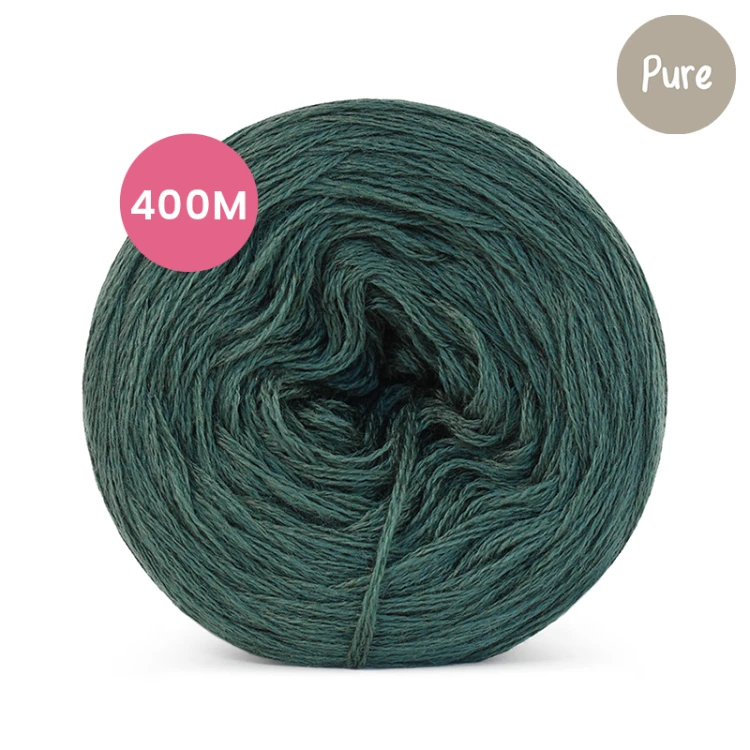 KOKONEK_Pure Light Mono jeden kolor - jodła, 3 nitki, 400 m, 75 g - GOTOWY