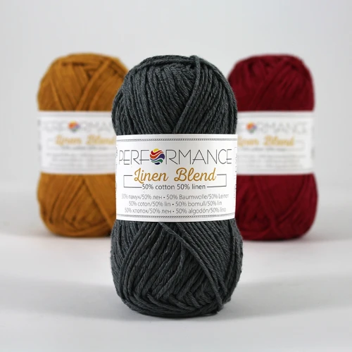 Włóczka Performance Linen Blend 236 / ciemny szary