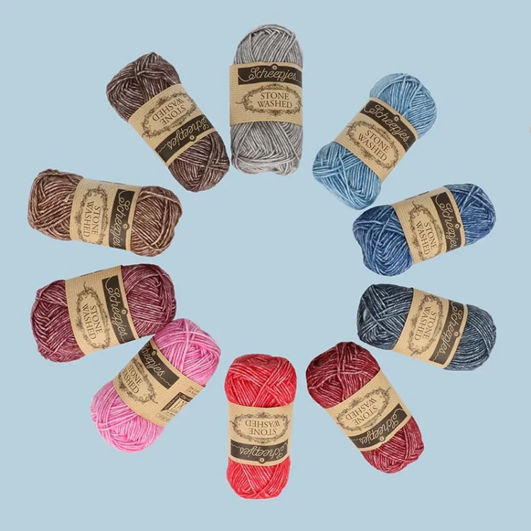 Zestaw włóczek Scheepjes Stone Washed / Aura / 10 x 25 g / 24536