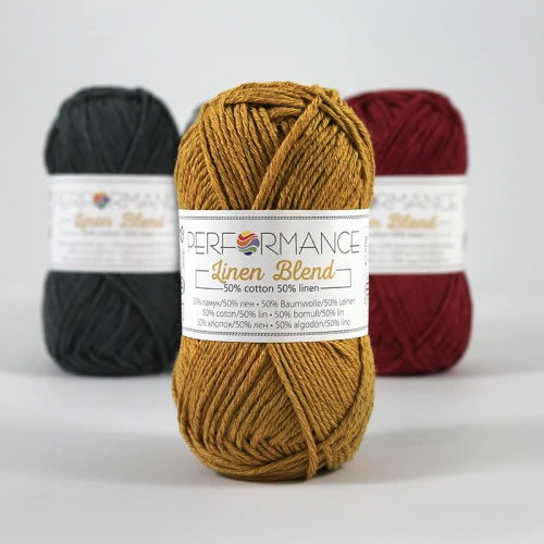 Włóczka Performance Linen Blend 190 / musztarda