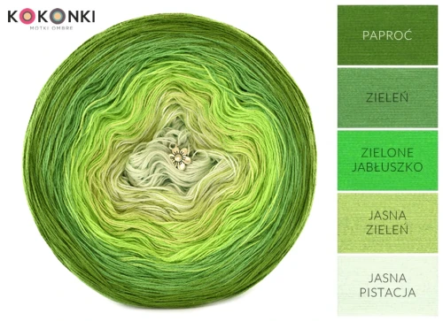 KOKONEK Classic A704 Paproć/zieleń/zielone jabłuszko/jasna zieleń/jasna pistacja
