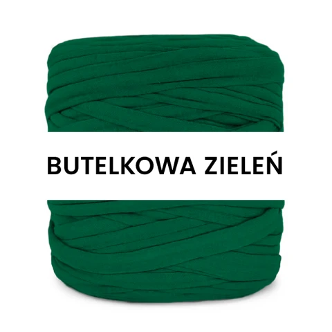 T-shirt Yarn Cotton Spaghetti / butelkowa zieleń