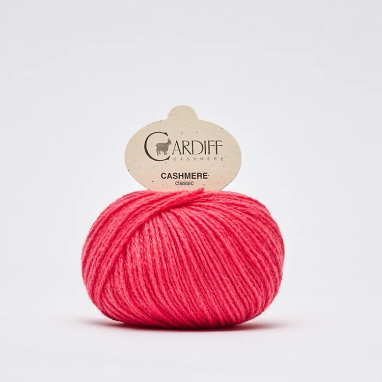 Włóczka Cardiff Cashmere Classic 723 / rosemary / arbuz