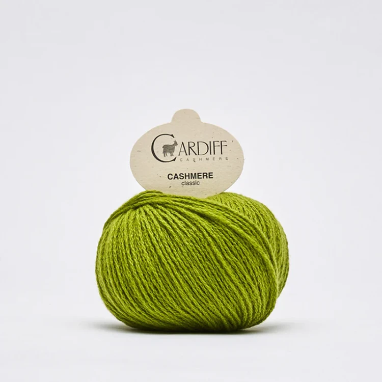 Włóczka Cardiff Cashmere Classic 725 / niwa / pesto
