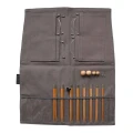 Zestaw bambusowych drutów wymiennych Seeknit Curve Koshitsu First / 8 par drutów / rozmiar 2.75-5 mm / szare etui / DS