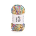 Włóczka tasiemkowa YarnArt Cotton Fusion / 100 g / 100% bawełna / 3653 / mix confetti