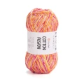 Włóczka tasiemkowa YarnArt Cotton Fusion / 100 g / 100% bawełna / 3646 / mix pomarańczowo-różowy