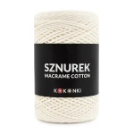 Sznurek Macrame Cotton by KOKONKI 2mm / rolka 200m / 208 krem