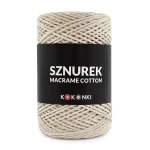 Sznurek Macrame Cotton by KOKONKI 2mm / rolka 200m / 206 lniany