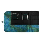 Zestaw drutów z żyłką HiyaHiya Sharp Magic Loop Set / 2.25 - 3.5 mm / etui pawie oko zieleń - OSTRE