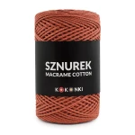 Sznurek Macrame Cotton by KOKONKI 2mm / rolka 200m / 227 cegła