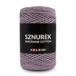 Sznurek Macrame Cotton by KOKONKI 2mm / rolka 200m / 249 fiołek