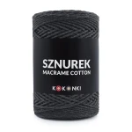 Sznurek Macrame Cotton by KOKONKI 2mm / rolka 200m / 289 grafit