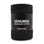 Sznurek Macrame Cotton by KOKONKI 2mm / rolka 200m / 290 czerń