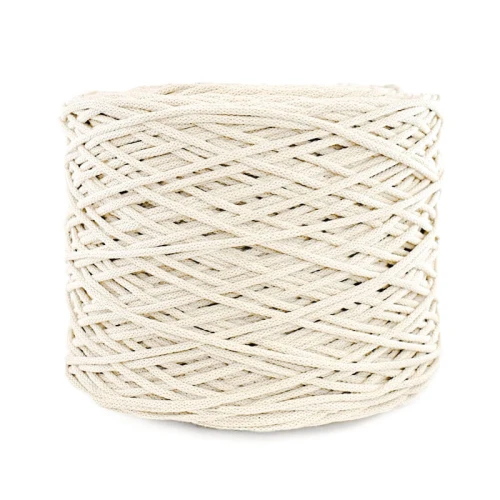 PREMIUM Sznurek bawełniany by KOKONKI 5mm / szpula 500m / krem