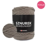 PREMIUM sznurek bawełniany by KOKONKI 5mm / rolka 100m / 510 cappuccino