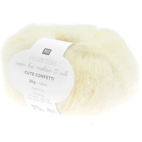 Włóczka Rico Design Essentials Super Kid Mohair Loves Silk Cute Confetti 002