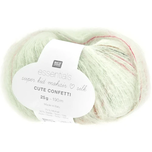 Włóczka Rico Design Essentials Super Kid Mohair Loves Silk Cute Confetti 004