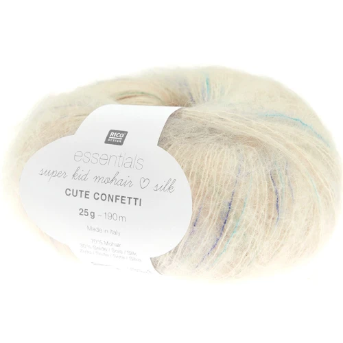 Włóczka Rico Design Essentials Super Kid Mohair Loves Silk Cute Confetti 005