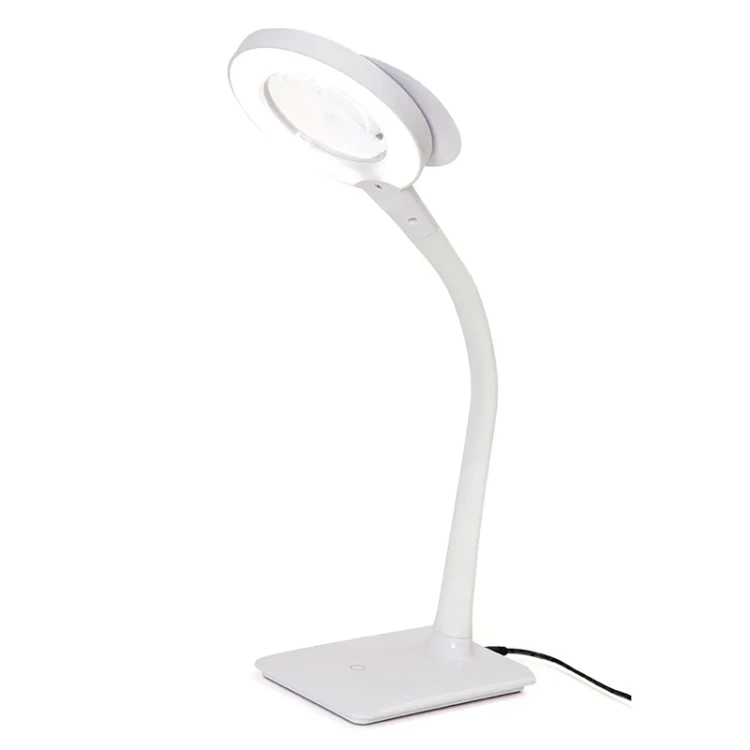 Lampa biurkowa PURElite LED z lupą i ściemniaczem