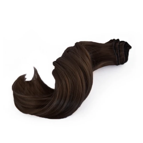 Włosy dla lalek kręcone / ok. 25 cm / brąz