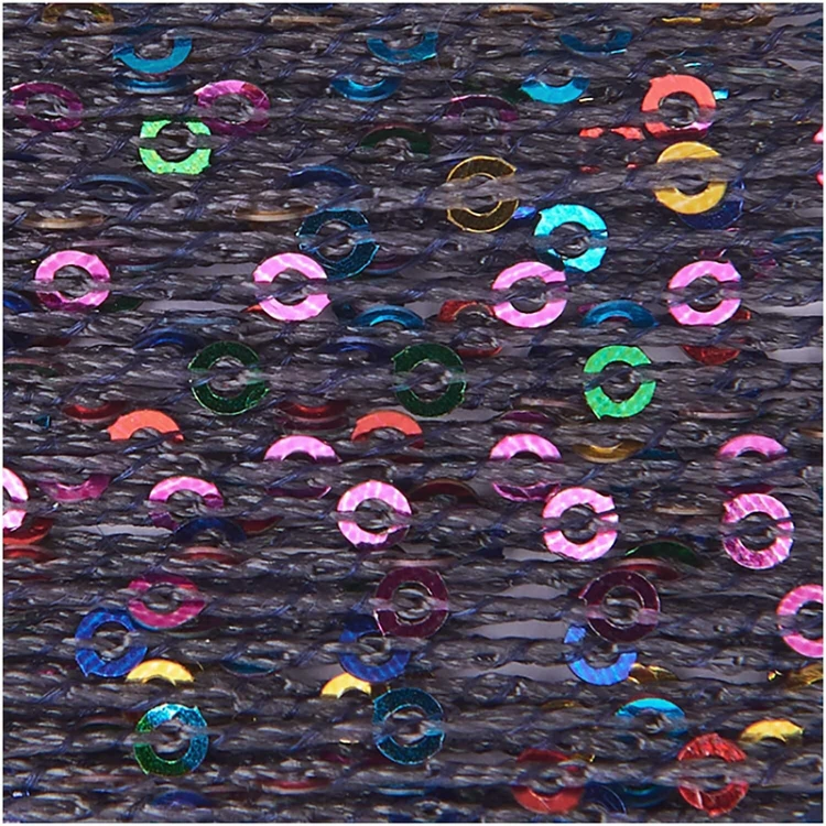 Nić / Włóczka fantazyjna Rico Design Creative Crazy Paillettes 002 / antracyt