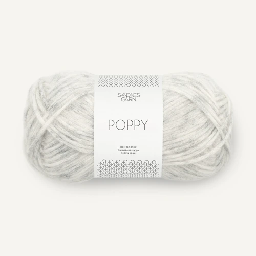 Włóczka Sandnes Garn Poppy 1021 / popielaty melanż