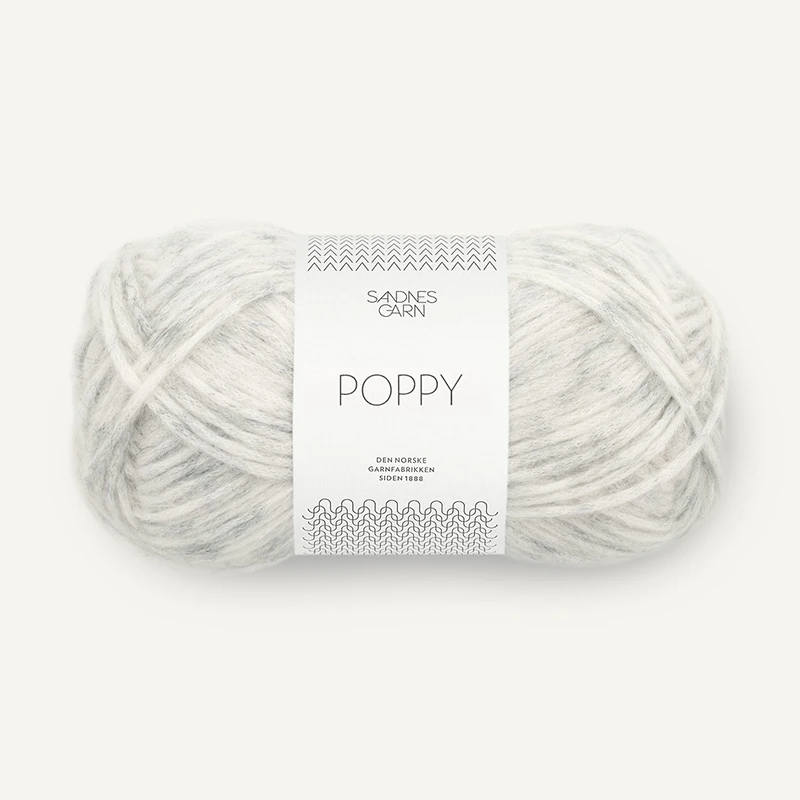 Włóczka Sandnes Garn Poppy 1021 / popielaty melanż