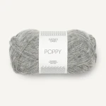 Příze Sandnes Garn Poppy 1042 / šedý melír
