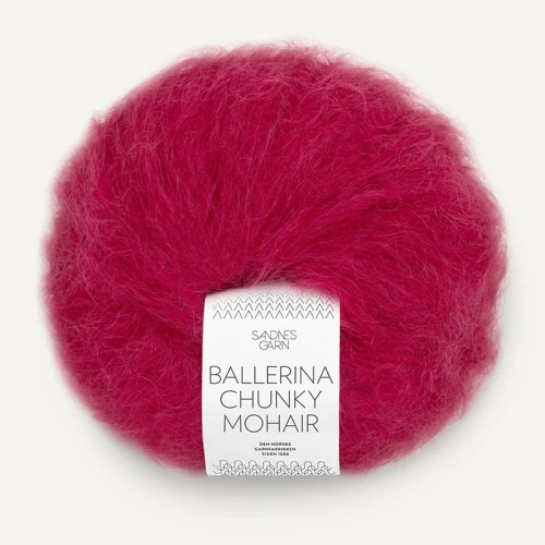 Włóczka Sandnes Garn Ballerina Chunky Mohair 4255 / malinowa czerwień