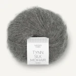 Włóczka Sandnes Garn Tynn Silk Mohair 1053 / średni szary melanż