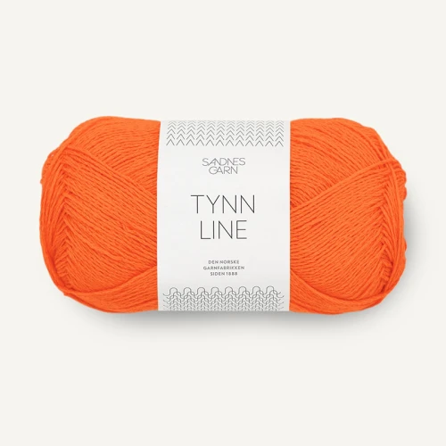 Włóczka Sandnes Garn Tynn Line 3009 / elektryczna pomarańcza