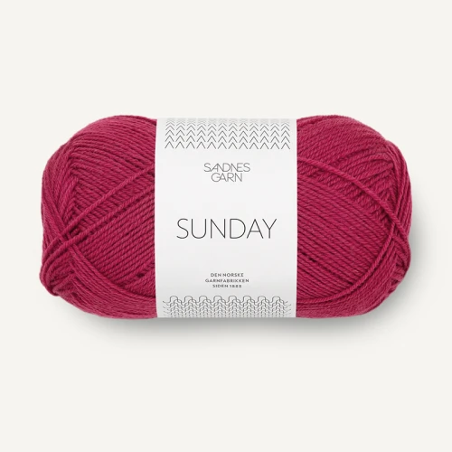 Włóczka Sandnes Garn Sunday 4255 / malinowa czerwień