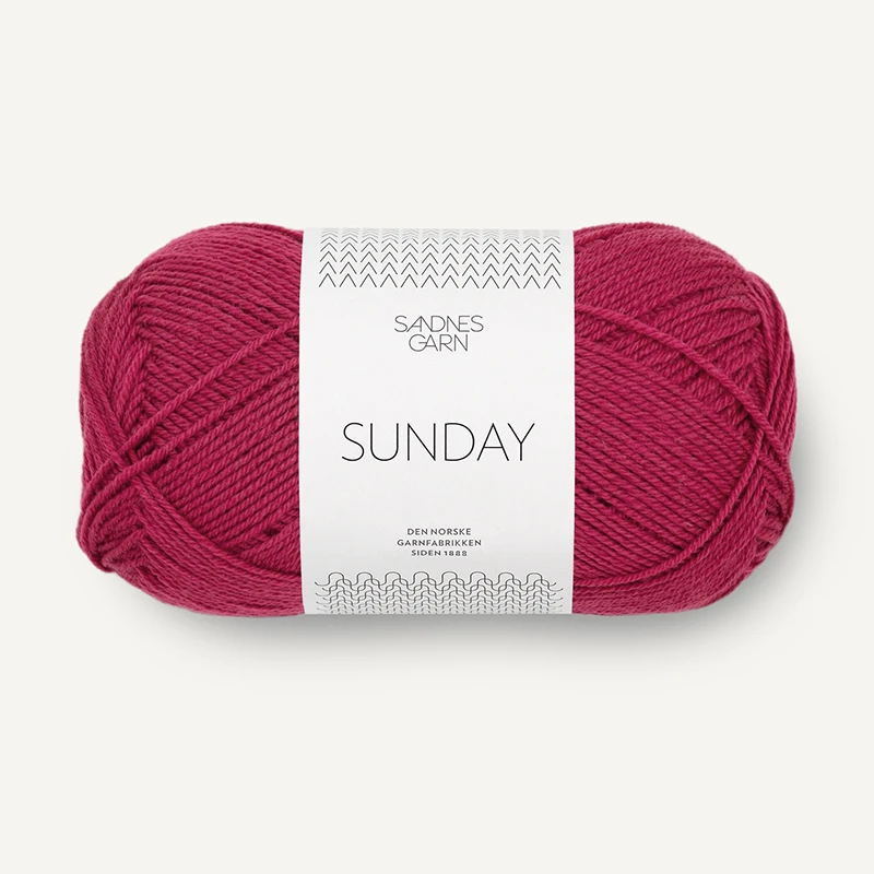 Włóczka Sandnes Garn Sunday 4255 / malinowa czerwień