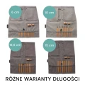 Zestaw bambusowych drutów wymiennych Seeknit Curve Koshitsu First / 8 par drutów / rozmiar 2.75-5 mm / szare etui