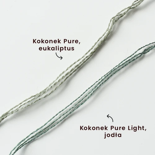 Porównanie grubości Kokonek Pure i Kokonka Pure Light.webp