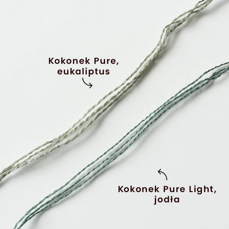 Porównanie grubości Kokonek Pure i Kokonka Pure Light.webp
