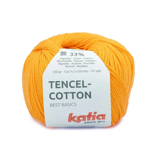 Włóczka Katia Tencel-Cotton 41 / neonowy pomarańcz