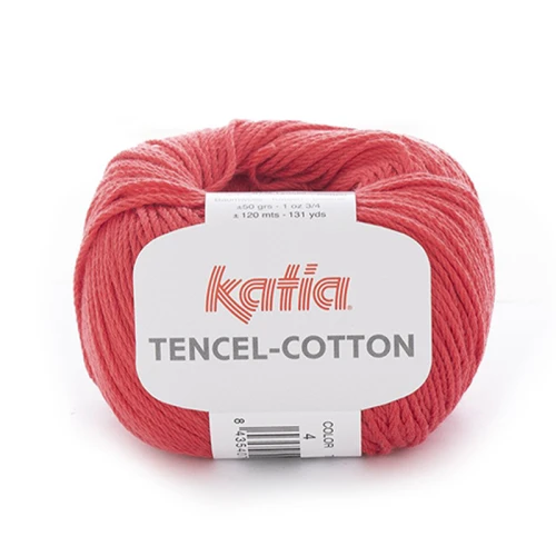 Włóczka Katia Tencel-Cotton 4 / czerwień