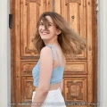 Autor: @szarlotka_knits; Wzór: Crochet Floral Square Top od Chenda DIY