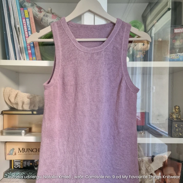 Autorka udziergu: Natalia Kmieć; wzór: Camisole no. 9 od My Favourite Things Knitwear.webp