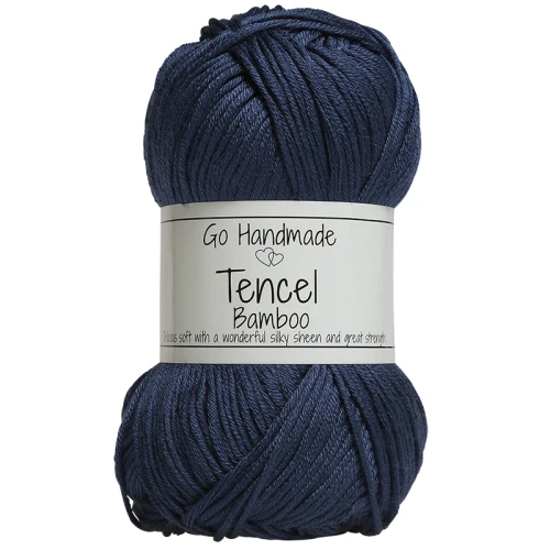 Włóczka Go Handmade Tencel Bamboo "double" 17719 / niebieski
