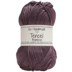 Příze Go Handmade Tencel Bamboo "double" 17718 / tmavě levandulová