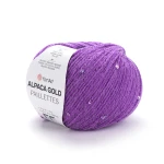 Włóczka  z cekinami YarnArt Alpaca Gold Paillettes 9308 / cyklamen