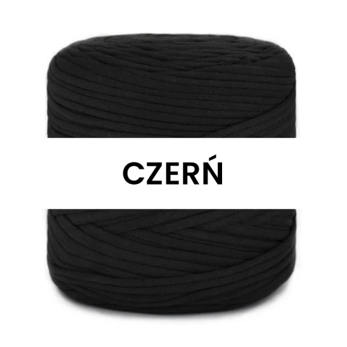 T-shirt Yarn Cotton Spaghetti / czerń
